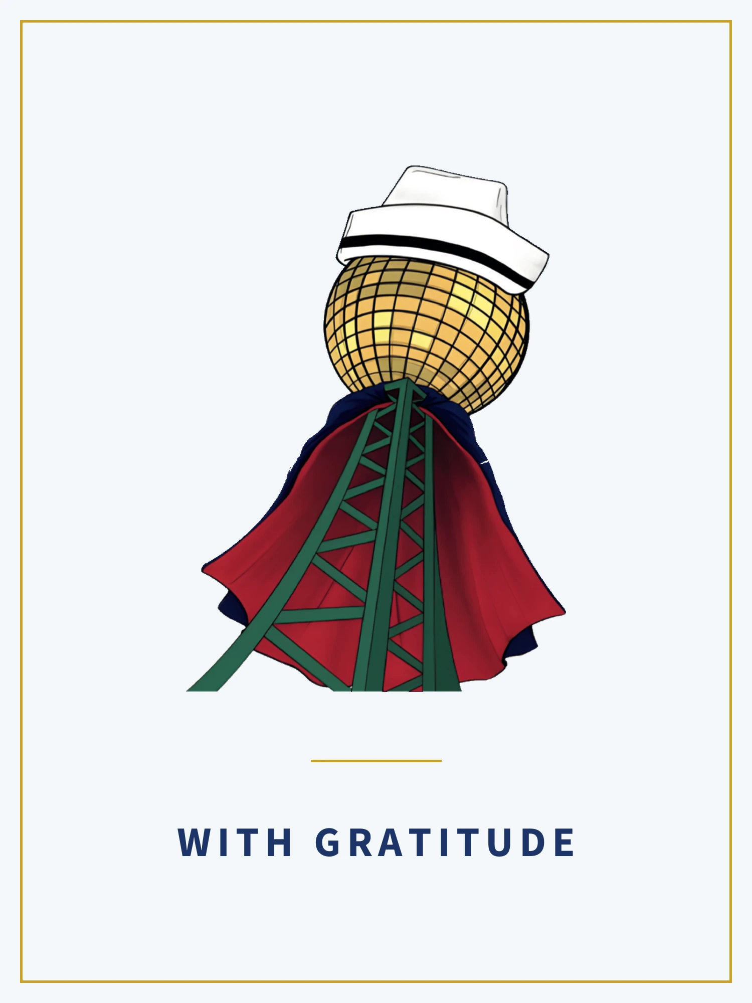 Shown in place of a photograph of Brenda Weaver: the East Tennessee Nurse Honor Guard logo, the Knoxville Sunsphere in a nurse's cap and cape, above the words With Gratitude